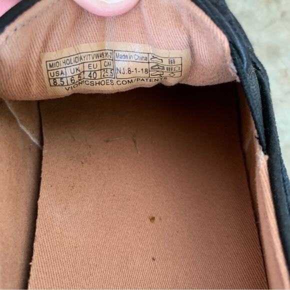 Vionic Velour Black Loafers Size 8.5 - Picture 8 of 11